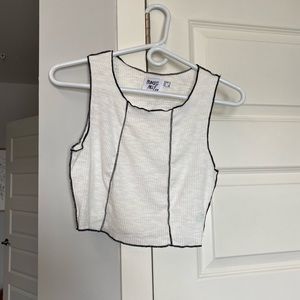 White princess polly tank top
